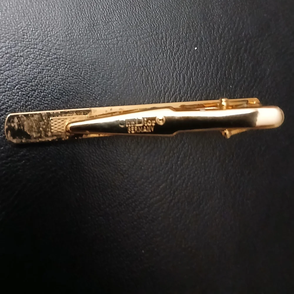 Authentic Dior Gold Tie Clip for Men